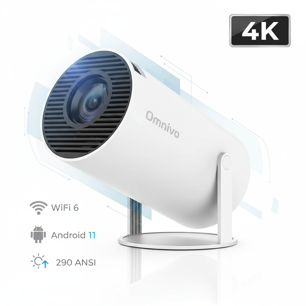 Omnivo™ - Portable 4k Mini Projector