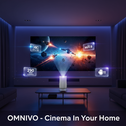 Omnivo™ - Portable 4k Mini Projector